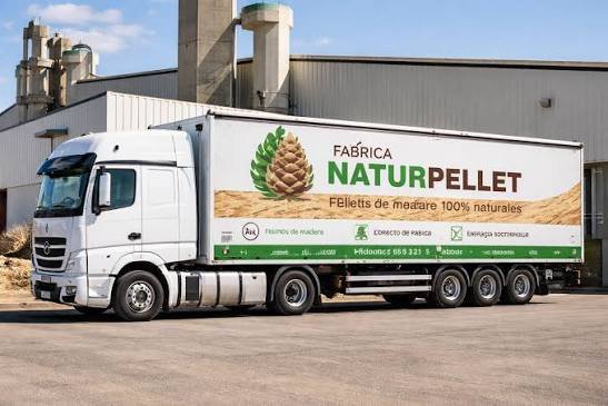 2 camions complets de granulés Naturpellet ENplus A1 – 48 palettes (3 696 sacs de 15 kg)