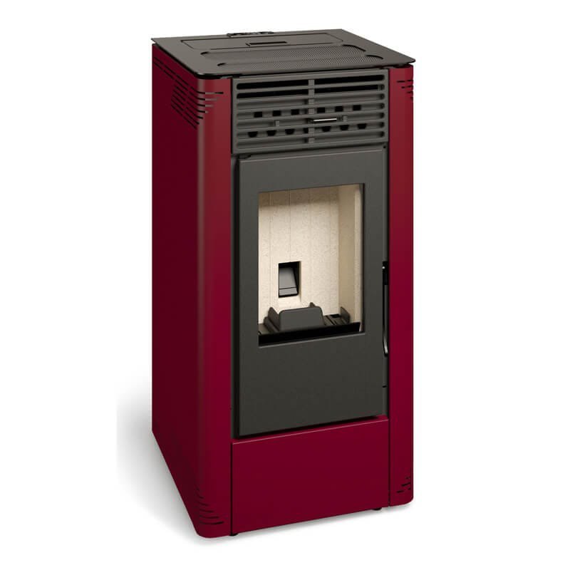Poêle à granulés FERLUX FLORA 7 kW Rouge – Style chaleureux et fabrication espagnole