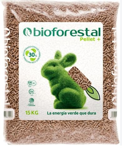 Granulés Bioforestal en sacs de 15 kg pour le chauffage
