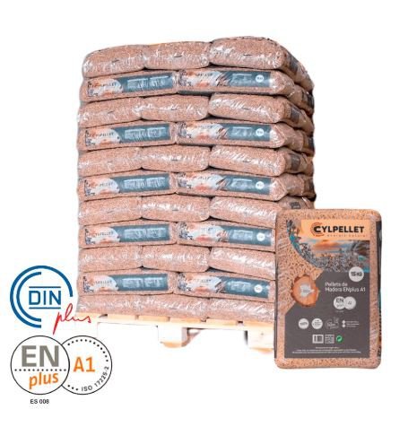 Granulés de bois CYL en sacs de 15 kg pour le chauffage